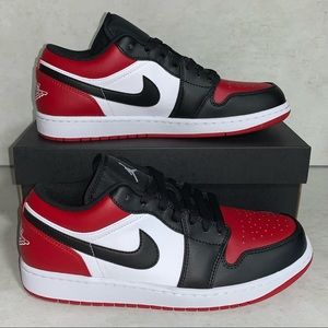 Air Jordan 1 Low Bred Toe Size 10US 553558-612